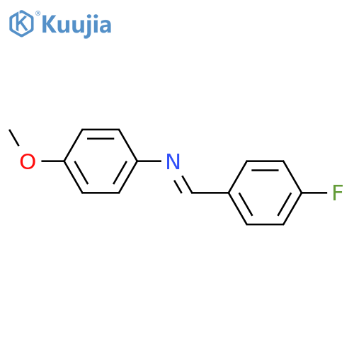 Benzenamine, N-[(4-fluorophenyl)methylene]-4-methoxy- structure