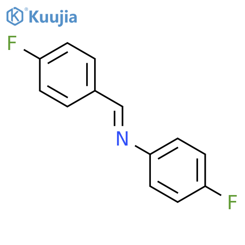 4-Fluoro-N-(4-fluorobenzylidene)aniline structure