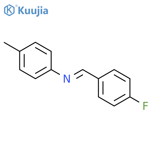 Benzenamine, N-[(4-fluorophenyl)methylene]-4-methyl- structure