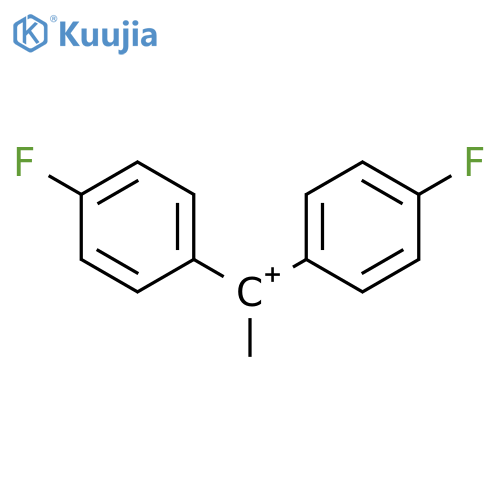 Ethylium, 1,1-bis(4-fluorophenyl)- structure