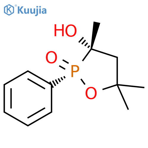 1,2-Oxaphospholan-3-ol, 3,5,5-trimethyl-2-phenyl-, 2-oxide, cis- (9CI) structure