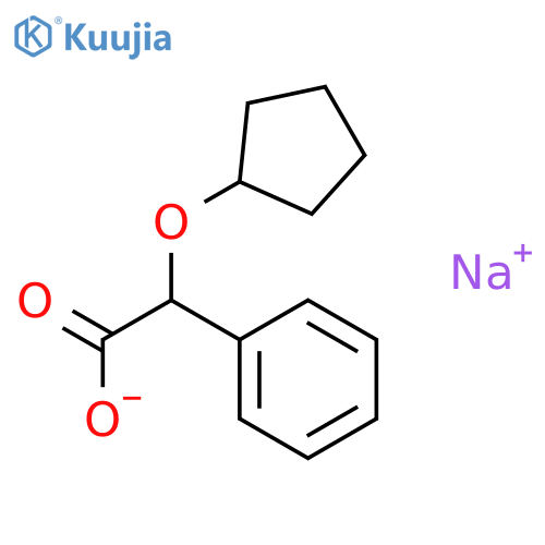 2-(cyclopentyloxy)-2-phenylacetic acid structure