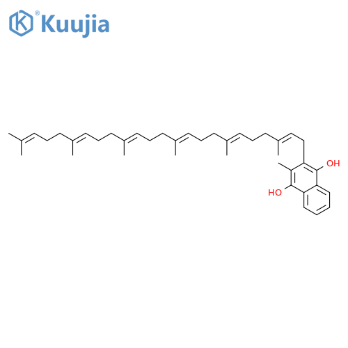1,4-Naphthalenediol,2-(3,7,11,15,19,23-hexamethyl-2,6,10,14,18,22-tetracosahexaen-1-yl)-3-methyl- structure
