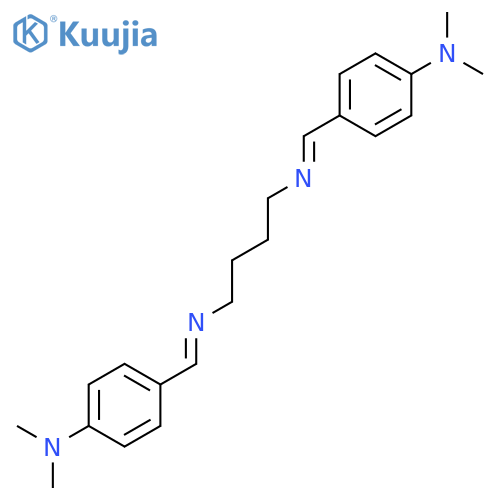 1,4-Butanediamine, N,N'-bis[[4-(dimethylamino)phenyl]methylene]- structure