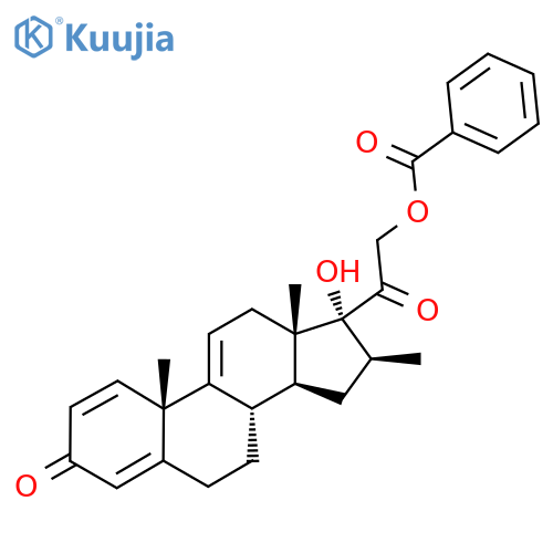 17,21-Dihydroxy-16beta-methylpregna-1,4,9(11)-triene-3,20-dione 21-benzoate structure