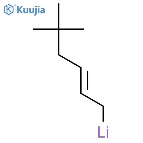 Lithium, (5,5-dimethyl-2-hexenyl)- structure
