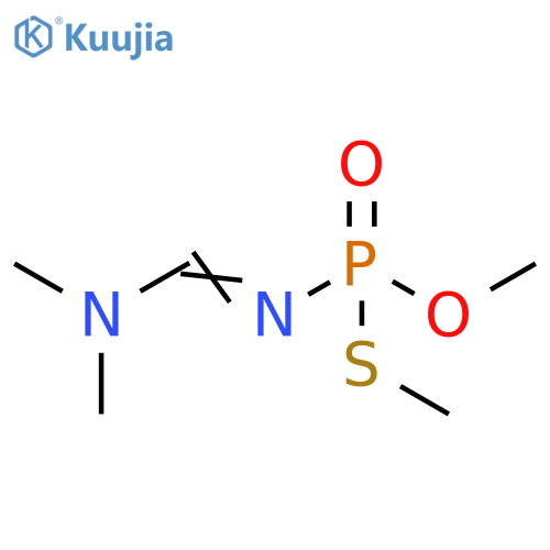Phosphoramidothioic acid, [(dimethylamino)methylene]-, O,S-dimethyl ester (9CI) structure