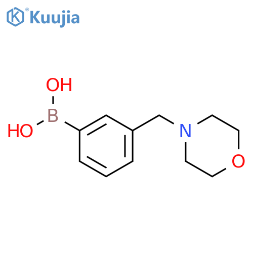 (3-(Morpholinomethyl)phenyl)boronic acid structure