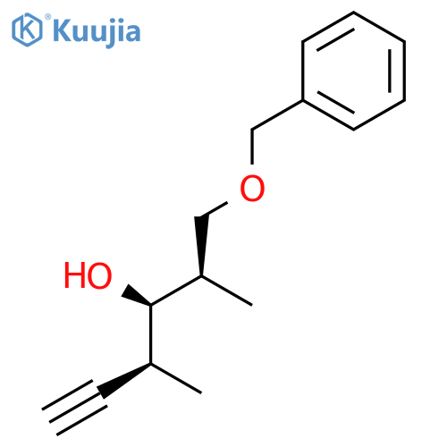 5-HEXYN-3-OL, 2,4-DIMETHYL-1-(PHENYLMETHOXY)-, (2R,3R,4S)- structure