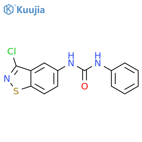 UREA, N-(3-CHLORO-1,2-BENZISOTHIAZOL-5-YL)-N'-PHENYL- structure