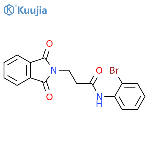 2H-Isoindole-2-propanamide,N-(2-bromophenyl)-1,3-dihydro-1,3-dioxo- structure