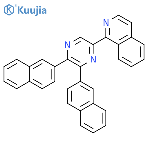 Isoquinoline, 1-(5,6-di-2-naphthalenylpyrazinyl)- structure