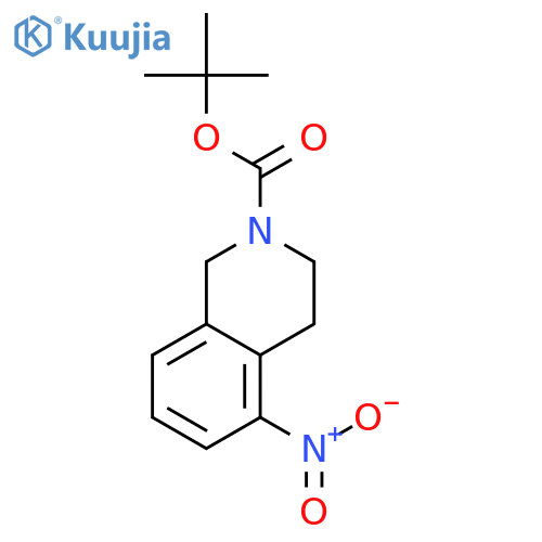 Tert-Butyl 5-nitro-3,4-dihydroisoquinoline-2(1H)-carboxylate structure