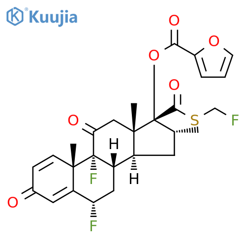 Fluticasone 17-(((Fluoromethyl)thio)carbonyl) Furan-2-carboxylic Acid 11-Oxo structure
