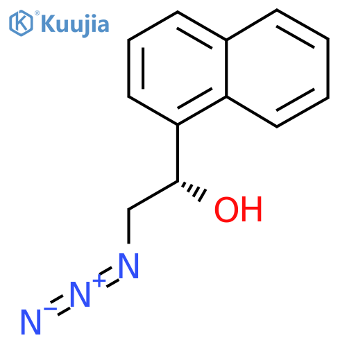(1S)-2-azido-1-(naphthalen-1-yl)ethan-1-ol structure