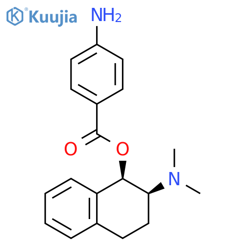 1-Naphthalenol, 2-(dimethylamino)-1,2,3,4-tetrahydro-,4-aminobenzoate (ester), cis- structure