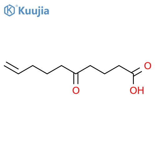 9-Decenoic acid, 5-oxo- structure