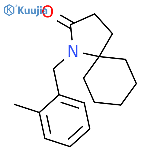 1-AZASPIRO[4.5]DECAN-2-ONE, 1-[(2-METHYLPHENYL)METHYL]- structure