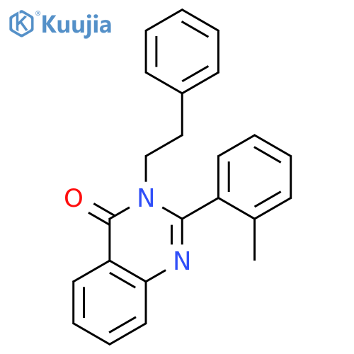 4(3H)-Quinazolinone, 2-(2-methylphenyl)-3-(2-phenylethyl)- structure