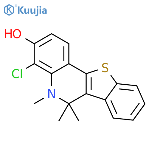 [1]BENZOTHIENO[3,2-C]QUINOLIN-3-OL, 4-CHLORO-5,6-DIHYDRO-5,6,6-TRIMETHYL- structure