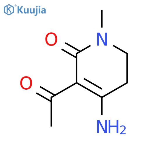 2(1H)-Pyridinone, 3-acetyl-4-amino-5,6-dihydro-1-methyl- structure