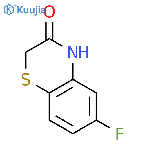 2H-1,4-Benzothiazin-3(4H)-one, 6-fluoro- structure
