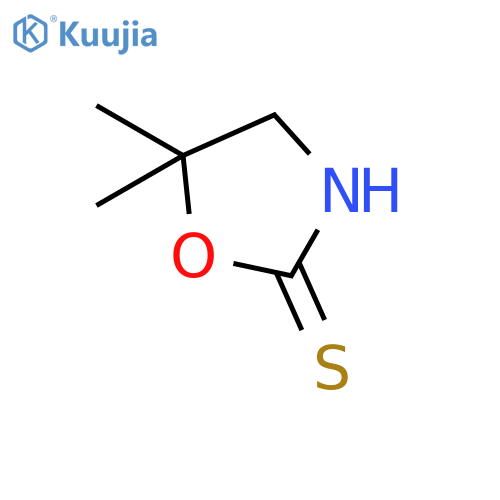 5,5-dimethyl-1,3-oxazolidine-2-thione structure