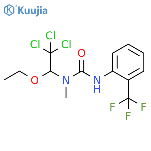 Urea,N-methyl-N-(2,2,2-trichloro-1-ethoxyethyl)-N'-[2-(trifluoromethyl)phenyl]- structure