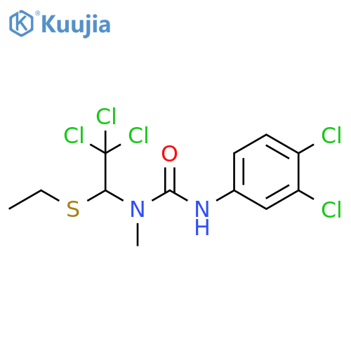 Urea,N'-(3,4-dichlorophenyl)-N-methyl-N-[2,2,2-trichloro-1-(ethylthio)ethyl]- structure
