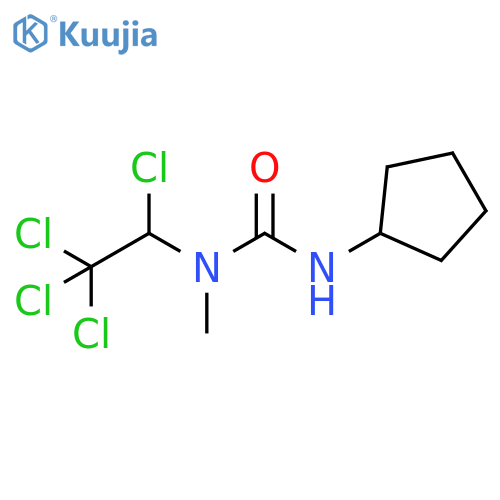 Urea, N'-cyclopentyl-N-methyl-N-(1,2,2,2-tetrachloroethyl)- structure