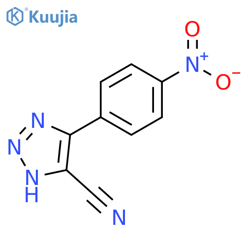 5-(4-nitrophenyl)-2H-triazole-4-carbonitrile structure