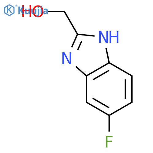 (5-fluoro-1H-1,3-benzodiazol-2-yl)methanol structure