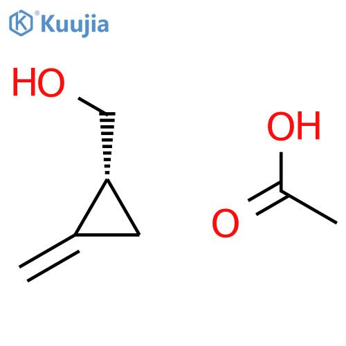 CYCLOPROPANEMETHANOL, 2-METHYLENE-, ACETATE, (1R)- structure