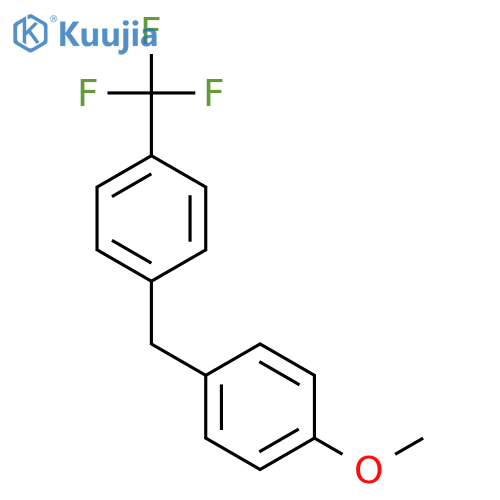 Benzene, 1-[(4-methoxyphenyl)methyl]-4-(trifluoromethyl)- structure