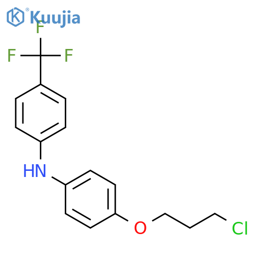 Benzenamine, N-[4-(3-chloropropoxy)phenyl]-4-(trifluoromethyl)- structure