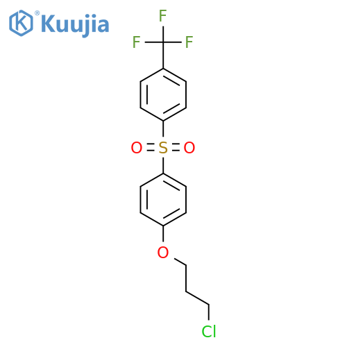 Benzene, 1-[[4-(3-chloropropoxy)phenyl]sulfonyl]-4-(trifluoromethyl)- structure