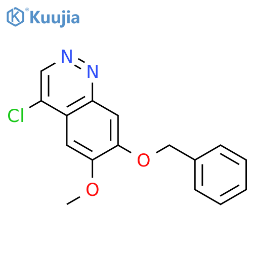 Cinnoline, 4-chloro-6-methoxy-7-(phenylmethoxy)- structure