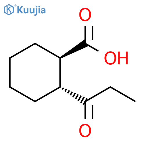 Cyclohexanecarboxylic acid, 2-(1-oxopropyl)-, (1R,2R)-rel- structure