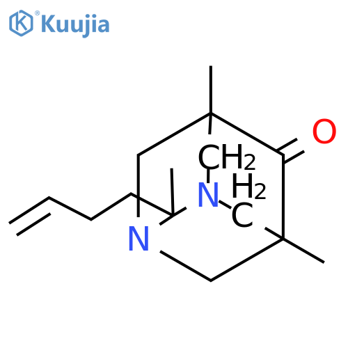<br>2-(but-3-en-1-yl)-2,5,7-trimethyl-1,3-diazatricyclo[3.3.1.1~3,7~]decan-6-on e structure