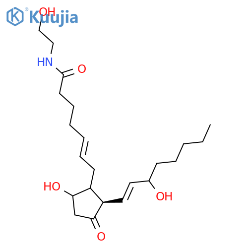 Prosta-5,13-dien-1-amide,9,15-dihydroxy-N-(2-hydroxyethyl)-11-oxo-, (5Z,9a,13E,15S)- structure