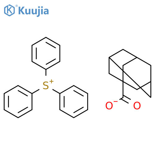 SULFONIUM, TRIPHENYL-, TRICYCLO[3.3.1.13,7]DECANE-1-CARBOXYLATE structure