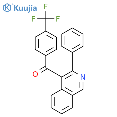 METHANONE, (3-PHENYL-4-ISOQUINOLINYL)[4-(TRIFLUOROMETHYL)PHENYL]- structure
