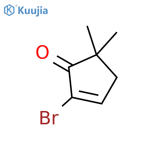 2-bromo-5,5-dimethylcyclopent-2-en-1-one structure