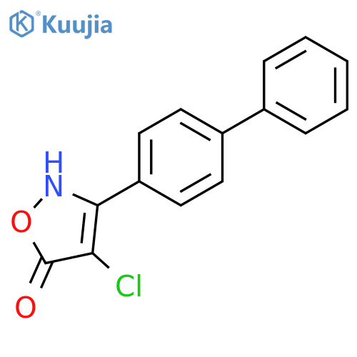 5(2H)-Isoxazolone, 3-[1,1'-biphenyl]-4-yl-4-chloro- structure