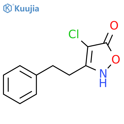 5(2H)-Isoxazolone, 4-chloro-3-(2-phenylethyl)- structure