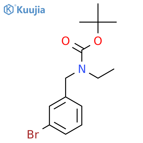 tert-butyl N-(3-bromophenyl)methyl-N-ethylcarbamate structure