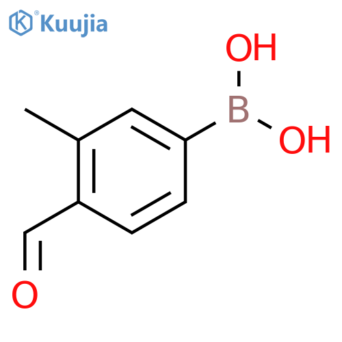 4-Formyl-3-methylphenylboronic acid structure