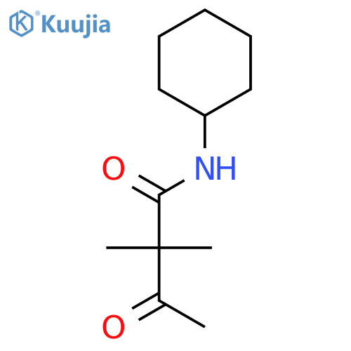 Butanamide, N-cyclohexyl-2,2-dimethyl-3-oxo- structure