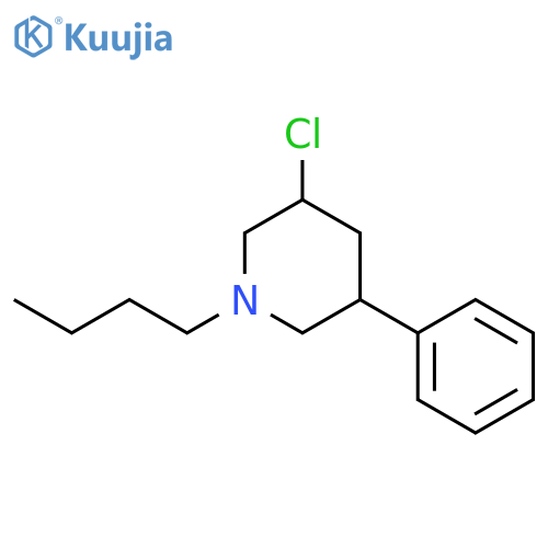 Piperidine, 1-butyl-3-chloro-5-phenyl- structure