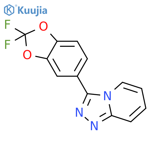 1,2,4-TRIAZOLO[4,3-A]PYRIDINE, 3-(2,2-DIFLUORO-1,3-BENZODIOXOL-5-YL)- structure